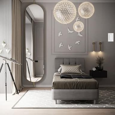 Decora Light Switch Outlet Wall Plate Cover 1-Gang Electrical Device Faceplates Unbreakable Thermoplastic Standard Size Glossy Finish White (10 Pack) - Image 2