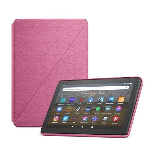 Amazon Fire HD 8 Tablet (32GB Hibiscus) + Standing Cover (Hibiscus) - Image 1