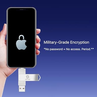 Genuine Apple MFi Certified iPhone USB Flash Drive 256GB - Real Capacity - No Fake Storage, Genuine Lightning, encrypted Auto Backup Photo Stick for iPhone iPad Photos/Videos - Avoid Fake MFi Clones! - Image 5