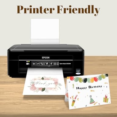 Goefun Blank Note Cards and Envelopes 5 x 7 Folded Cardstock and A7 Envelopes Self Seal 100 Pack for Invitations, Wedding, DIY Greeting Cards, Birthday - Image 3