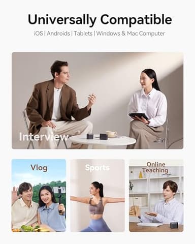 Hollyland Lark M2S Mini Combo (Camera RX+Type-C RX) Wireless Microphone for Camera/iPhone/Android/Laptop, 7g Lightweight, Titanium Clip, 300m Range, Content Creators, Online-Teaching, Streaming - Image 9