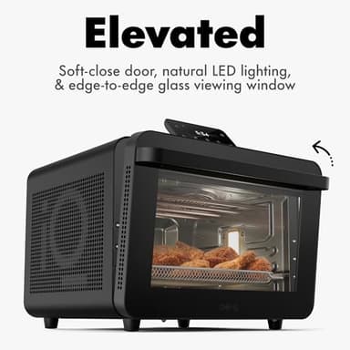 CHEF iQ MiniOven Smart Toaster Oven Air Fryer Combo, 11-in-1 Countertop Convection Oven, Bake, Broil, Air Fry, Broil, Dehydrate, 1750W, 25 Qt Capacity, Fast Cooking with Touchscreen Controls – Black - Image 10