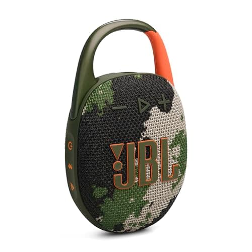 JBL Clip 5 - Ultra-Portable, Waterproof & Dustproof Bluetooth Speaker, Big Pro Sound with Punchy bass, Integrated Carabiner, Up to 12 Hours of Play, Made in Part with Recycled Materials (Squad) - Image 1