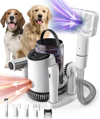 SNOYWEN Dog Grooming Kit & Pet Hair Dryer & Dog Electric Clippers, 3L Large Capacity with 8 Grooming Tools, Low Noise for Long Hair Dogs and Cats, Adjustable Airflow and Temperature, UL, Touchscreen - Image 1
