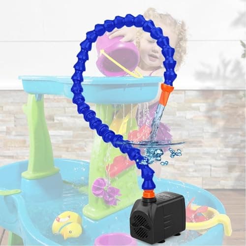 Lnicez Water Table Pump, ETL Certified Power Cable, Kids Water Table Accessories Funny Summer Outdoor Splash Water Game Toys for Kids 7 - Image 1