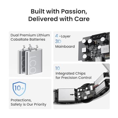 KIWI design K4 Boost Battery Head Strap for Meta Oculus Quest 3/3S, Adjustable VR Headband Accessories with Dual Charge, Extend Playtime & Reduce Facial Stress - Image 4