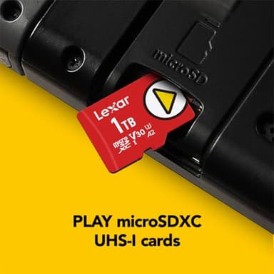 Lexar 1TB PLAY micro SD Card, UHS-I, C10, U3, V30, A2, Full HD, 4K, Up To 160/100 MB/s microSDXC Memory Card, Expanded Storage for Nintendo Switch, Gaming, Smartphones, Tablets (LMSPLAY001T-BNNNU) - Image 2