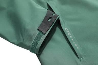 DECKTIN Women's Waterproof Raincoat Lightweight Rain Jacket Detachable Hood Travel Outdoor Olive XL - Image 7