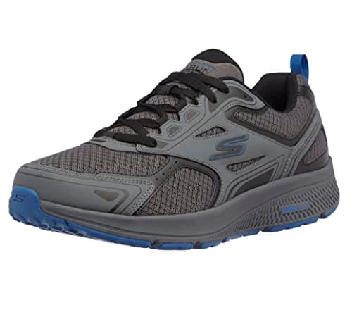 Skechers mens Go Run Consistent - Performance Running & Walking Shoe Sneaker, Charcoal/Blue, 12 US - Image 1