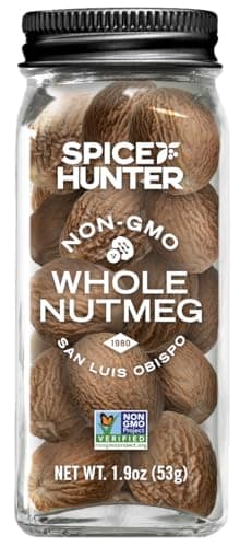 The Spice Hunter Organic Nutmeg, Whole, 1.8 oz. jar