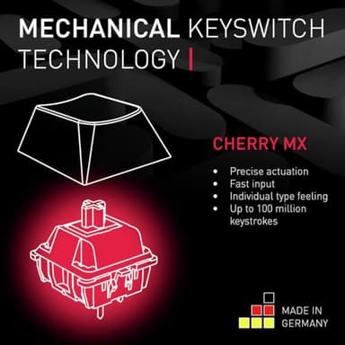 Cherry MX Board 3.0 S Wired Gamer Mechanical Keyboard with Aluminum Housing - MX Brown Switches (Slight Clicky) for Gaming and Office - Customizable RGB Backlighting - Full Size - Black - Image 7