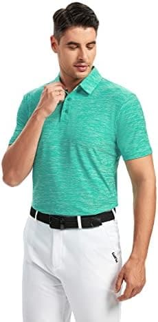 Damipow Premium Golf Shirts for Men Dry Fit Performance Polo Short Sleeve Collared Shirt - Image 4