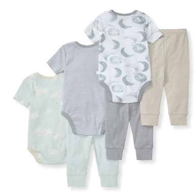 Burt's Bees Baby Unisex Baby Bodysuit & Pant Set, 100% Organic Cotton - Image 2