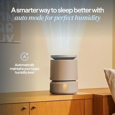 BLUEAIR Room Humidifier - DreamWell - 48Hr Top-Fill Mist-Free InvisibleMist Technology Aroma Stone for Essential Oils and Soothing Mood Lighting - Quiet Operation for Bedroom and Home Use, Beige - Image 8