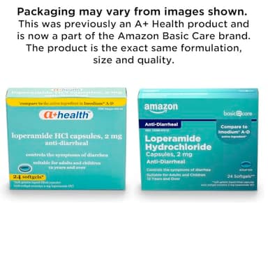 Amazon Basic Care Loperamide Hcl 2 Mg Softgels, Anti-Diarrheal, 24 Count (Pack of 1) - Image 2