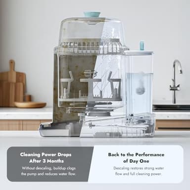 Papablic Descaling Tablets, 25 Count – Compatible with Baby Brezza, Momcozy, Papablic Bottle Washer, Warmer, Sterilizer & Formula Maker – Removes Milk & Limescale for Better Performance - Image 3