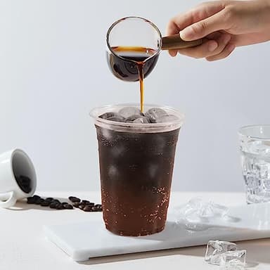 WUHUIXOZ [200 Sets - 12oz Plastic Cups with Lids and Straws, Disposable Cups for Iced Coffee, Smoothie, Milkshake, Cold Drinks - Clear - Image 3