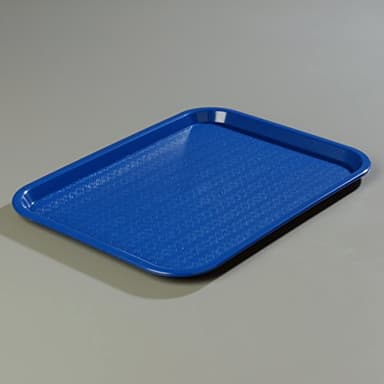 Carlisle FoodService Products Cafe Fast Food Cafeteria Tray with Patterned Surface for Cafeterias, Fast Food, And Dining Room, Plastic, 16.31 X 12.06 X 0.7 Inches, Blue, (Pack of 24) - Image 8