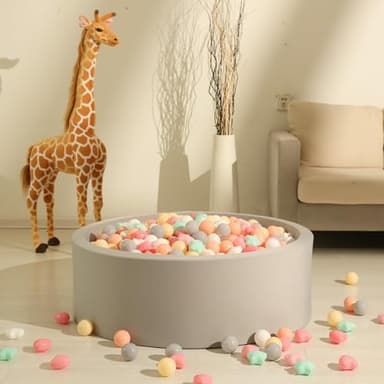 GOGOSO Ball Pit Balls,Plastics Balls for Ball Pit, Stars Hearts Shape for PastelBall for Toddlers Kids - Image 5