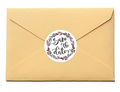 ZLKAPT 120PCS Save The Date Premium Wedding Stickers Wedding Favor Stickers Save The Date Labels Stickers Envelope Seal Bridal Shower Stickers - Image 6