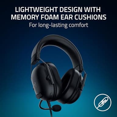 Razer BlackShark V2 X PlayStation Gaming Headset: 50mm Drivers - Cardioid Mic - Lightweight - for PS5, Xbox Series X, PC, Switch via 3.5 mm Audio Jack - Black (Renewed) - Image 5