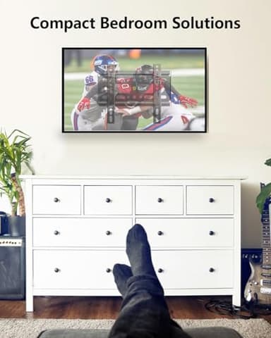 Nuyoah TV Wall Mount Bracket Low Profile Fixed for 14-43 Inch Flat Screen TVs & Monitors Up to 55lbs, Universal TV Monitor Mount Fits 8" Wood Studs Max VESA 200x200mm - Image 7