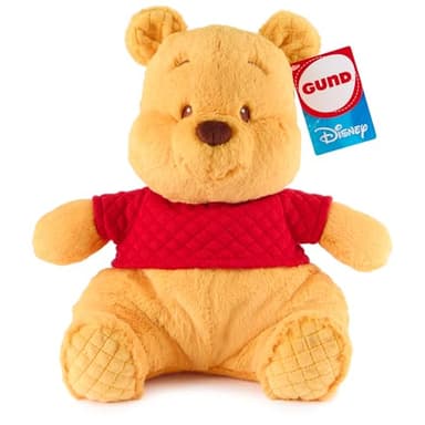 GUND Disney Official Winnie The Pooh Oh So Snuggly Plush, Teddy Bear Stuffed Animal for Babies and Infants, Yellow, 12.5” - Image 1