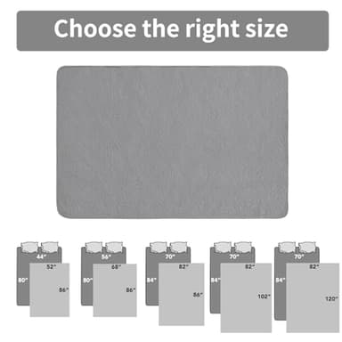 Easy-Going Waterproof Dog Bed Cover Reversible Leak Proof Pet Blanket Replacement Mat for Furniture Washable Couch Cover Sofa Cover for Dogs Cat(82x86 Inch, Light Gray/Ivory) - Image 5