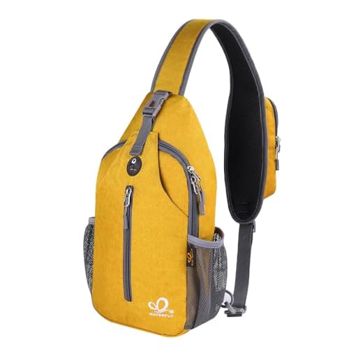 WATERFLY Crossbody Sling Backpack Sling Bag Travel Hiking Chest Bag Daypack - Image 1