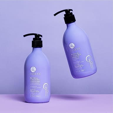 Luseta Biotin Shampoo and Conditioner for Hair - Thickening Shampoo for Thinning Hair- Infused with Argan Oil to Damaged Dry Hair - Sulfate Free Paraben Free-2 x 16.9 fl oz - Image 3