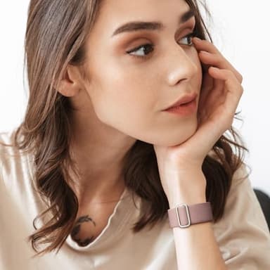 Acextro 5 Pack Stretchy Bands Compatible with Samsung Galaxy Watch 7 6 5 4 FE Band 40mm 44mm 45mm/Watch 6 4 Classic 4 42mm 46mm 43mm 47mm/Active 2, 20mm Water-Resistant Elastic Nylon Sport Strap - Image 5