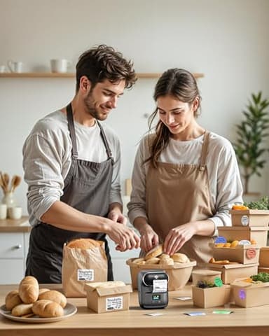 Phomemo M110 Thermal Label Makers- Barcode Label Printer Bluetooth Label Maker Portable Printer for Small Business, Address, Logo, Clothing, Mailing, Sticker Printers for Phone & PC, Gray - Image 2