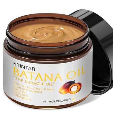 Ktintar 100% Natural Raw Batana Oil for Hair Growth, Unrefined & Organic Dr Sebi Hair Growth Oil From Honduras, Prevents Hair Loss, Eliminates Split Ends 4.23 Fl Oz (Pack of 1) - Image 1