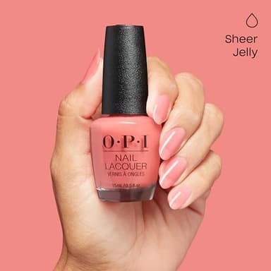 OPI Nail Lacquer Cotton Candied Clawz | Semi-sheer Bright Pink Crème Chip Resistant Nail Polish | Make 'Em Jelly! Collection | Summer 2025 - Image 4
