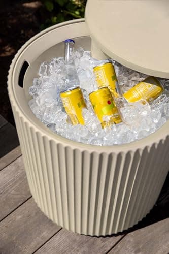 Veradek Cooler Side Table - 2 in 1 - Designed for use as Outdoor Side Table, Patio Decor and Ice Chest - Image 2