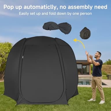 Alvantor Pop Up Screen Tent House Room Instant Outdoor Camping Canopy Sun Shelter Gazebo for Patio, Backyard & Deck, Privacy Tent(2-10 People, 8'x8' 10'x10' 12'x12') - Image 3