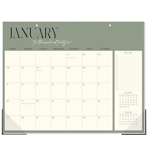 Guasslee Desk Calendar 2026-2027, 18-Month School Year Desk/Wall Calendar, 2026 Jan-2027 Jun. 2026, 14" X 11" Monthly Planner With Thick Paper For Office Home School Organizing - Image 1