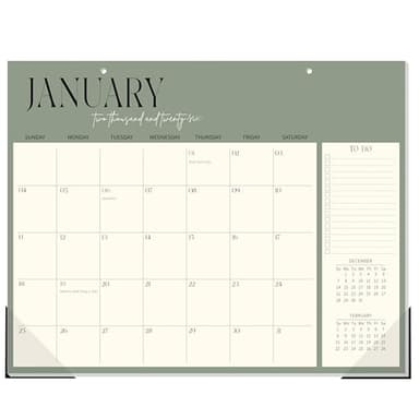Guasslee Desk Calendar 2026-2027, 18-Month School Year Desk/Wall Calendar, 2026 Jan-2027 Jun. 2026, 14" X 11" Monthly Planner With Thick Paper For Office Home School Organizing - Image 1