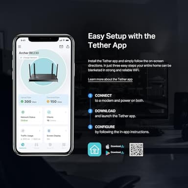 TP-Link Dual-Band BE3600 Wi-Fi 7 Router Archer BE230 | 4-Stream | 2×2.5G + 3×1G Ports, USB 3.0, 2.0 GHz Quad Core, 4 Antennas | VPN, EasyMesh, HomeShield, MLO, Private IOT | Free Expert Support - Image 9