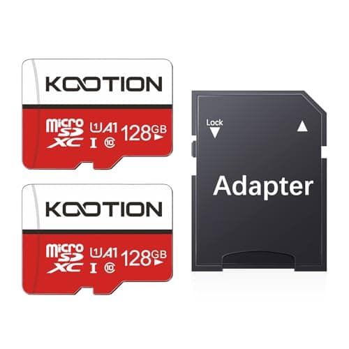 KOOTION 128GB Micro SD Card 2 Pack, UHS-I microSDXC Flash Memory Card, C10, U1, Full HD, Class 10 TF Card with Adapter - Image 1
