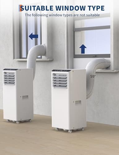 Garveelife 8,500 Portable AC, 8000 BTU, White - Image 7