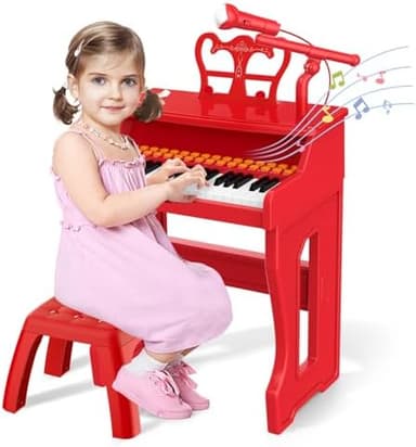 Toy Pianos for Kids Ages 3-7 - Children's Musical Keyboard for Beginners Boys Girls Birthday Gift Learning Piano 37 Keys 4 5 6 8 Years Old Girls and Boys Birthday Gift - Image 4