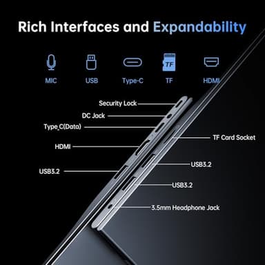 MALLRACE 2025 Laptop,15.6In Windows 11 Laptop Computer with Quad Core-12th Alder Lake N97(Up to 3.6GHz), 16GB DDR4 512GB Hard Drive for Business, School, Offic - Image 6