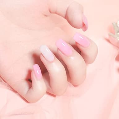 Artdone Sheer Gel Nail Polish Set Jelly UV Gel 6 Colors Translucent Milky White Pink Nude Brown Colors Nail Polish For All Seasons Neutral Soak off LED Lamp Gel Manicure Kit For Nail Art - Image 5