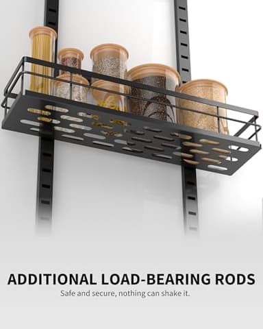 masadi 9-Tier Over The Door Organizer Storage, Pantry Door Organizer, Hanging Shelf Behind Back Door Black Bathroom Closet Organization, Laundry Bedroom Room Rack Home & Kitchen Essentials - Image 6