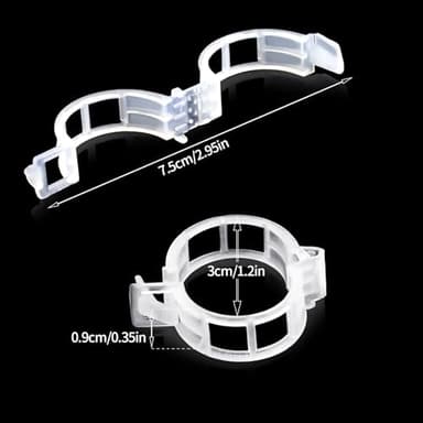 Ghguole 300 pcs Plant Clips for Climbing Plants, Tomato Plant Clips, Plant Support Clips for Gardening, Garden Clips for Climbing Plants to Grow Upright Makes Plants Healthier - Image 2