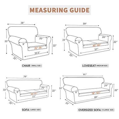 Easy-Going 100% Waterproof Couch Cover, Dual Waterproof Sofa Cover, Stretch Jacquard Sofa Slipcover, Leakproof Furniture Protector for Kids, Pets, Dog and Cat (Oversized Sofa, Light Gray) - Image 2