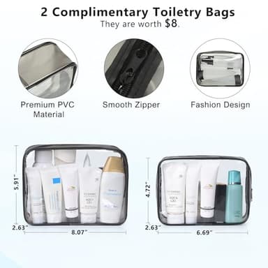 Snoffic Travel Backpack for Women, Large Carry On Backpack for Travel, Waterproof Backpack Personal Item, Backpack for Women, laptop backpack 17.3 inch, College Bag Casual Daypack, Black - Image 6