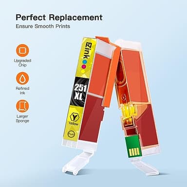 E-Z Ink Compatible Ink Cartridge Replacement for Canon CLI-251XL CLI 251 to use with PIXMA MX922 MX920 IP8720 IX6820 IP7220 MG5520 MG5420 MG7520 MG6320 Printer (4 Cyan, 4 Magenta, 4 Yellow, 12 Pack) - Image 4