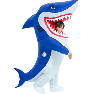One Casa Blow Up Party Costume,Inflatable Costumes for Kids, Full Body Shark Costume,Halloween Costumes for Boys Girls (4-5YRS) - Image 1